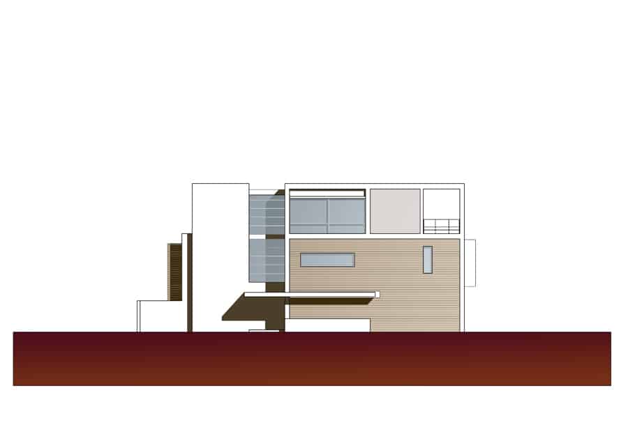 연하당 북서측 입면