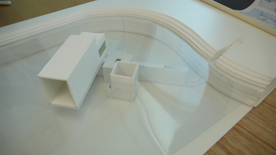 생태공원내 절 모형