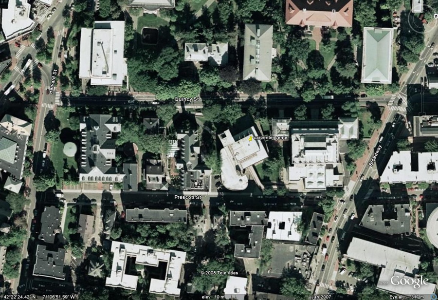 구글어스의 카펜터센터 