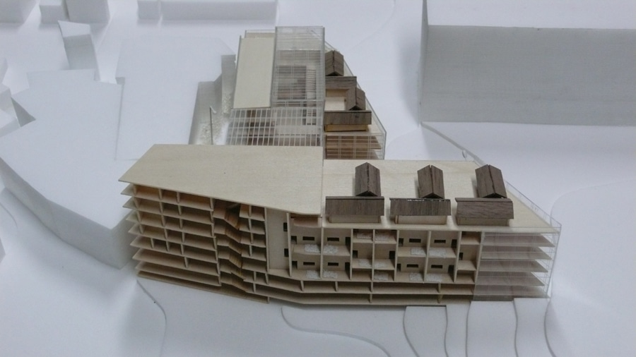 박재상의 게스트하우스골목측 조감