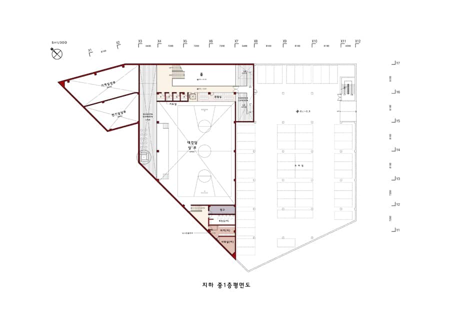 지하중1층평면도