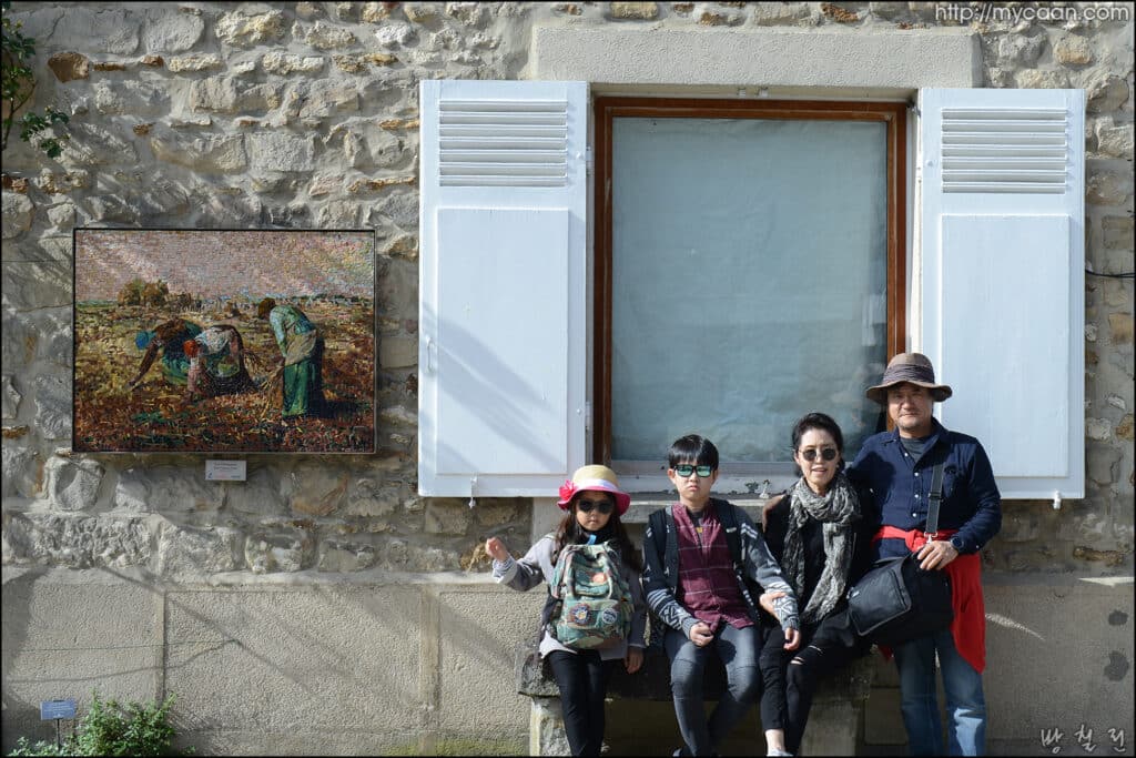 Grand parents with Grand son and daughter at Barbizon